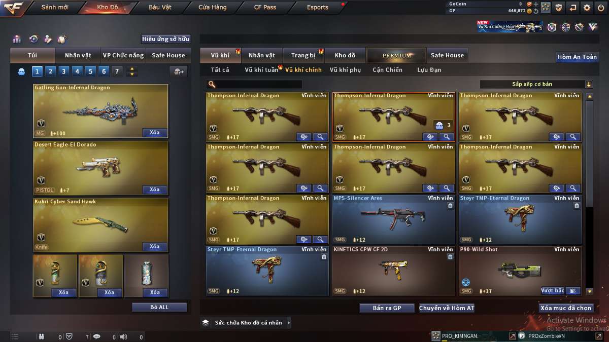 shop acc cf uy tin gia re